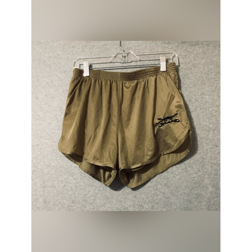 Soffe coyote brown Athletic Shorts with Black Logo Sz XL